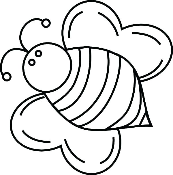 600x606 Bees Coloring Pages Baby Honey Bee Coloring Pages Queen Bee