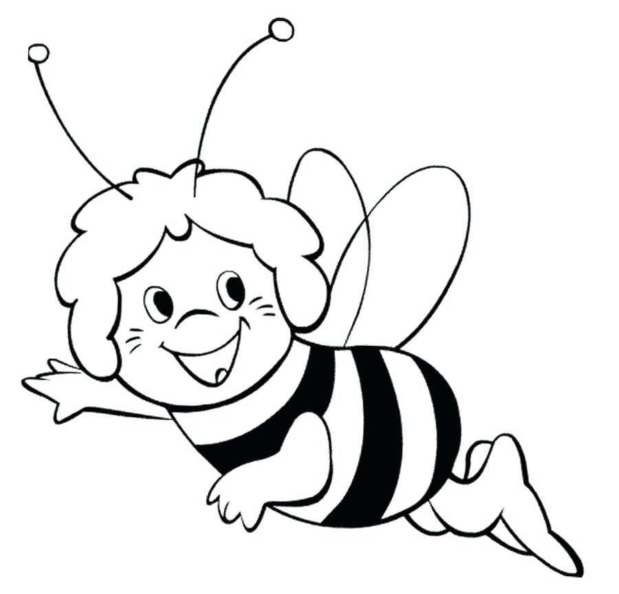 900x864 Drawing Coloring Page In For Kids With Pages Maya Bee Movie