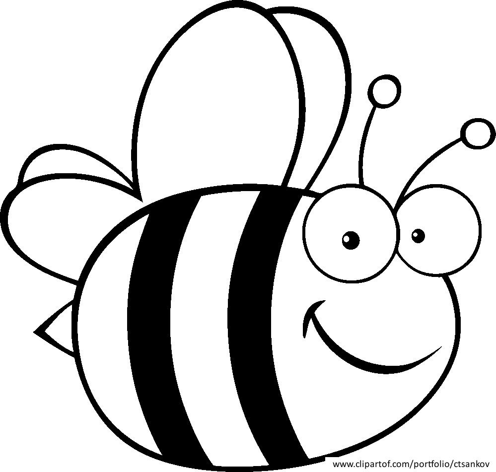 999x951 Bee Coloring Page B Is For Queen Kids Coloringguru