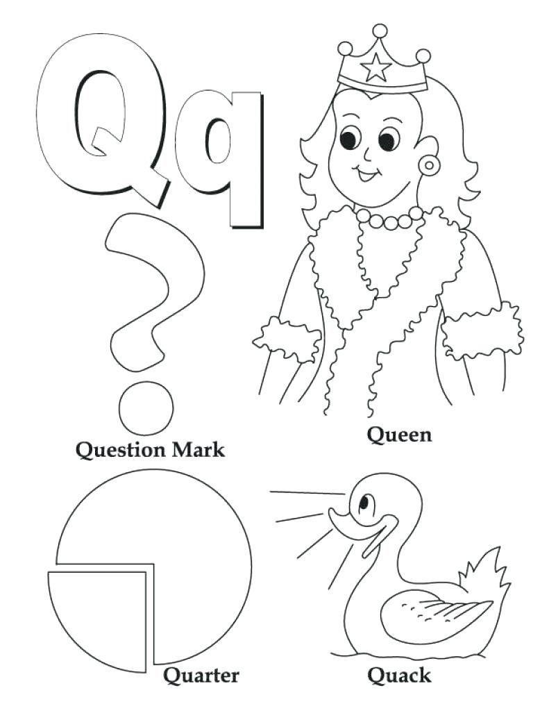 791x1024 Letter Q Is For Queen Bee Coloring Page In 8