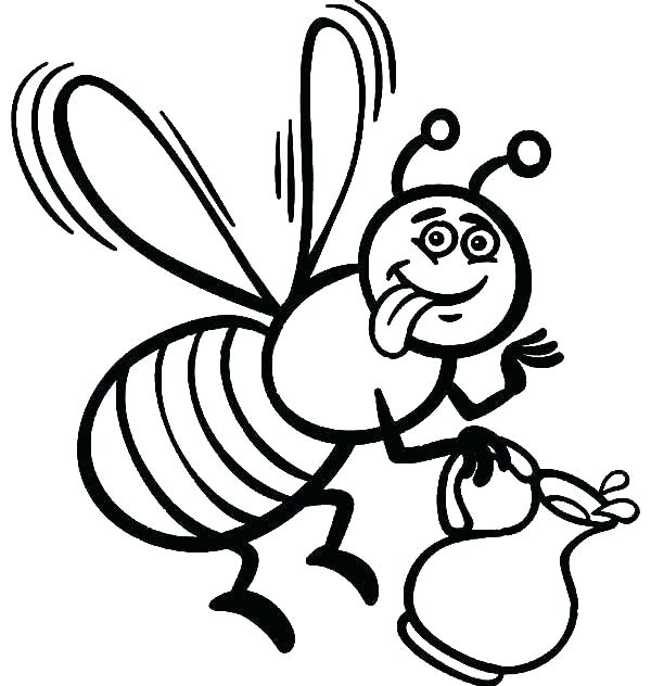 600x632 Bee Coloring Page Bees Coloring Pages Bee Coloring Page Unique Bee