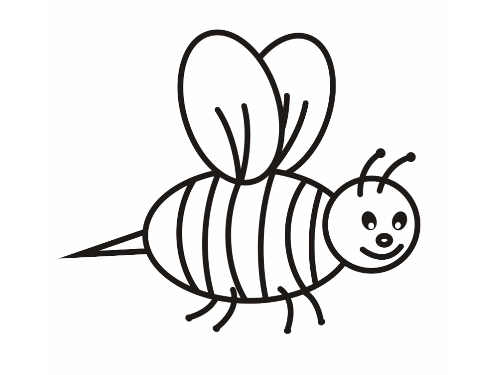 1024x768 Promising Bee Coloring Picture Perfect Page 39 Sheet 13f Free