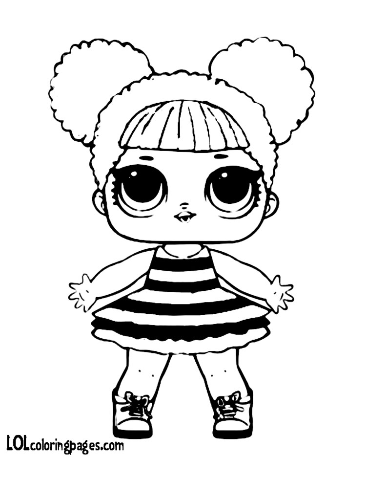 750x980 Queen Bee Free Color Page Lol Surprise Doll Coloring Pages