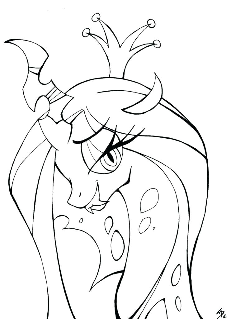 742x1024 Queen Chrysalis Coloring Pages Click The Chrysalis Coloring Pages