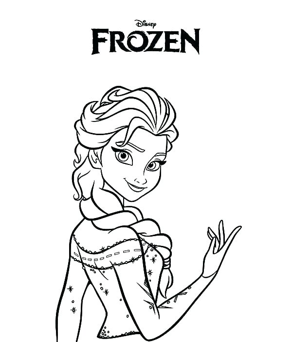 600x701 Queen Coloring Page Frozen Color Sheets Frozen Color Pictures