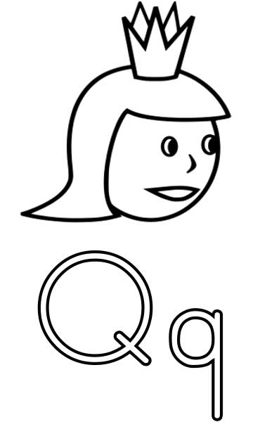 370x600 Queen Coloring Page