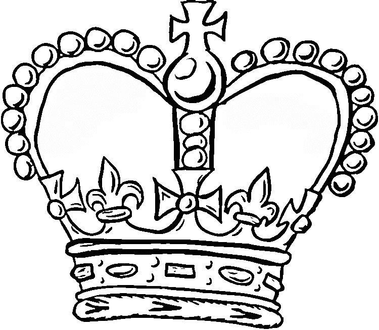 750x653 Crown Coloring Page Unique King And Queen Crown Coloring Pages