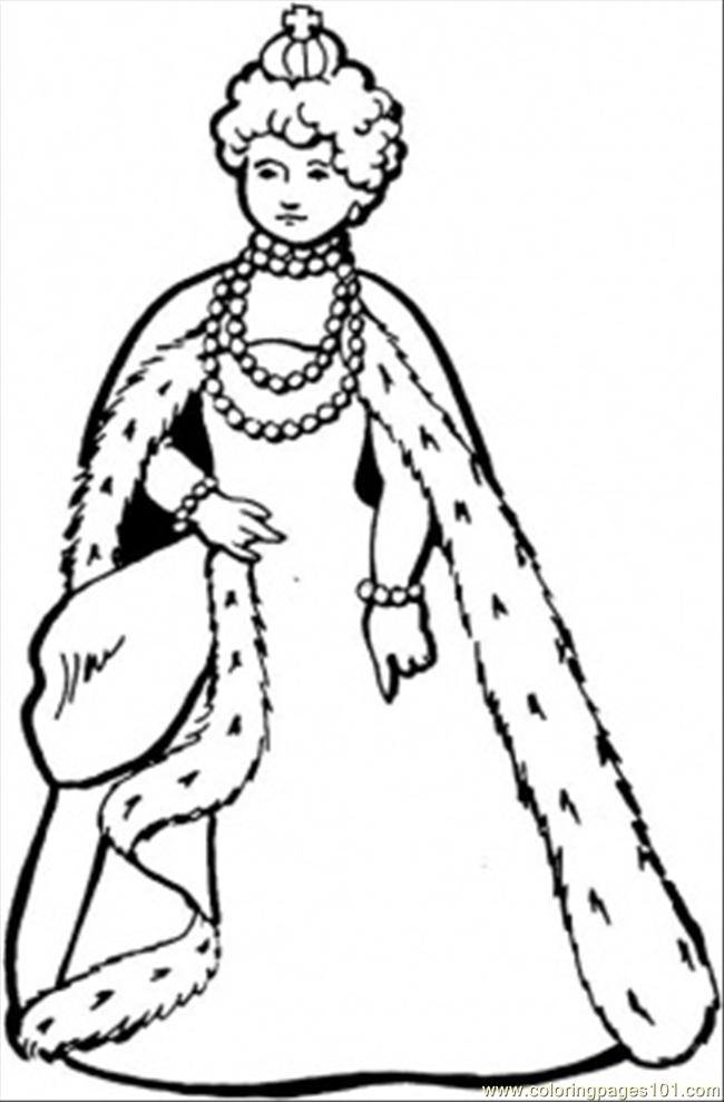 650x989 Great Queen Coloring Page