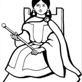 268x268 Queen Elizabeth By Romero Britto Coloring Page Free Printable