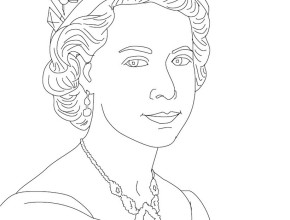 290x220 Colouring Pictures Queen Elizabeth 2 British Kings And Princes