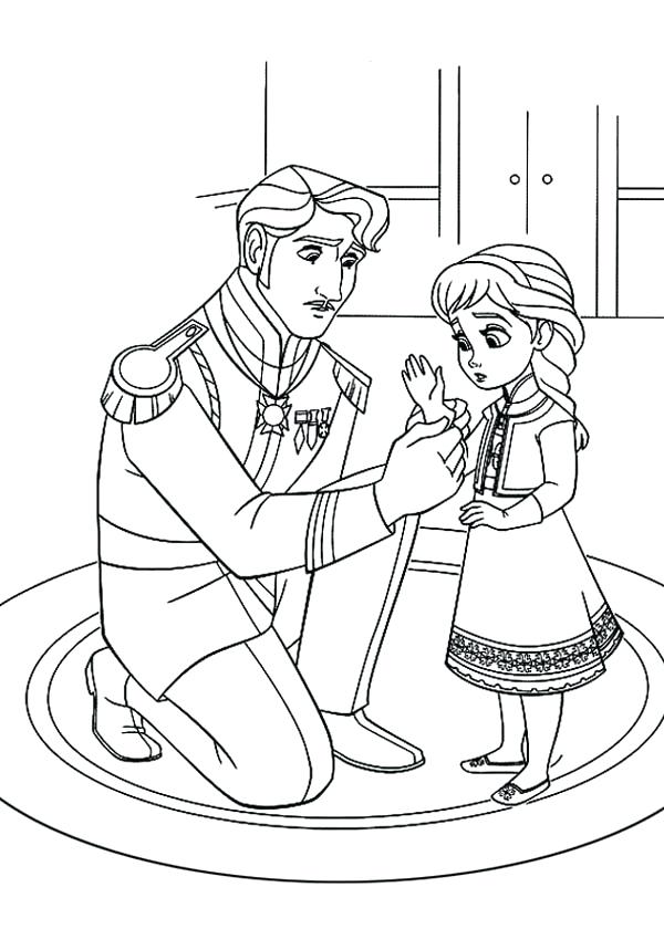 600x840 Elsa Coloring Sheet The Snow Queen Showing Her Magic Coloring Page