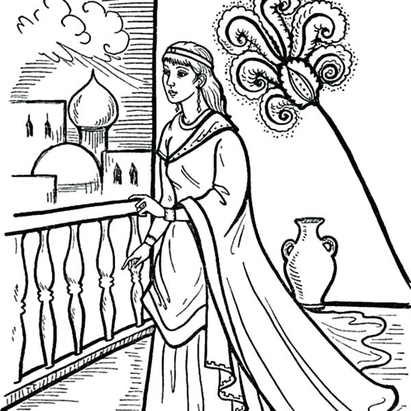 600x600 Queen Esther Coloring Page Best Queen Coloring Pages Queen Esther