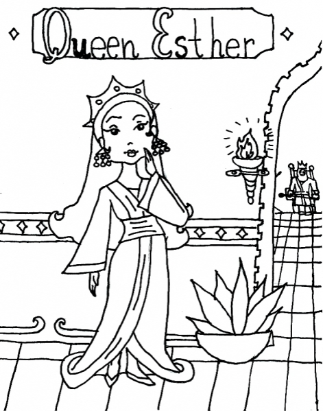 471x599 Queen Esther Coloring Page Amp Coloring Book