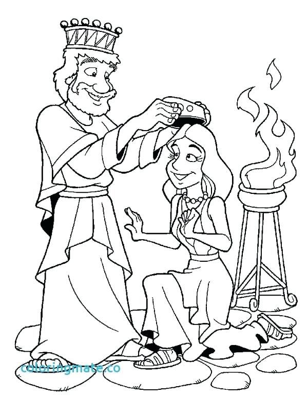 600x772 Queen Esther Coloring Pages Queen Coloring Pages With Ester Bible