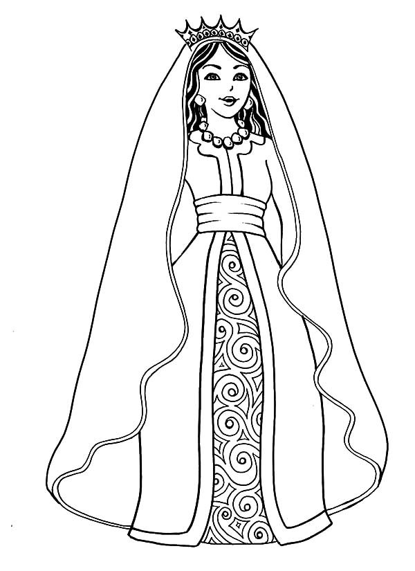 600x825 Queen Esther The Of Persia Coloring Pages