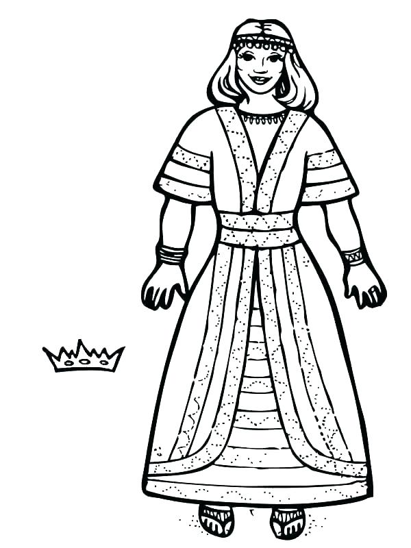 600x800 Esther Coloring Page Queen Coloring Pages Free Printable Easter
