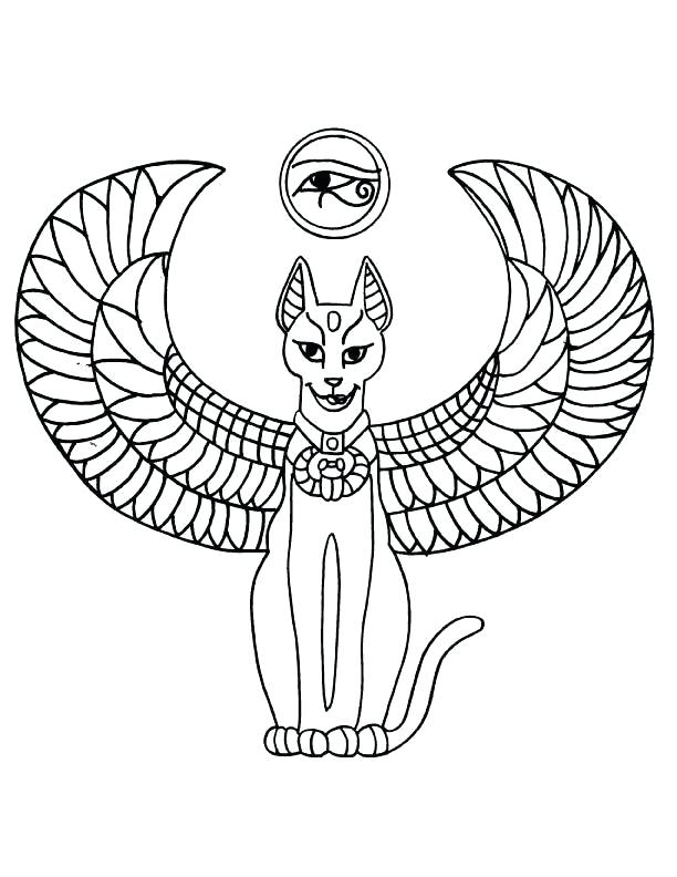 612x792 Egyptian Coloring Pages