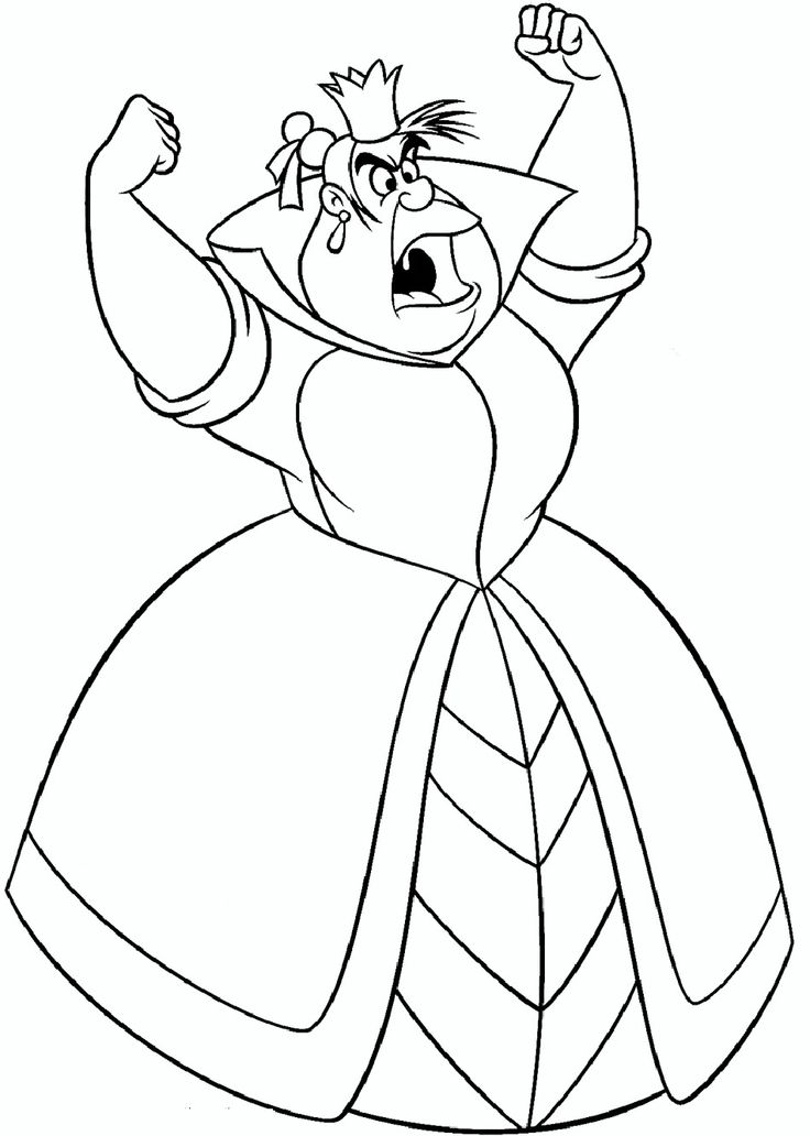 Queen Of Hearts Coloring Page