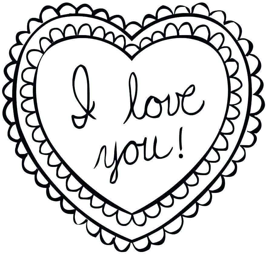 878x843 Coloring Page Of Heart Heart Color Pages Hearts Coloring Pages