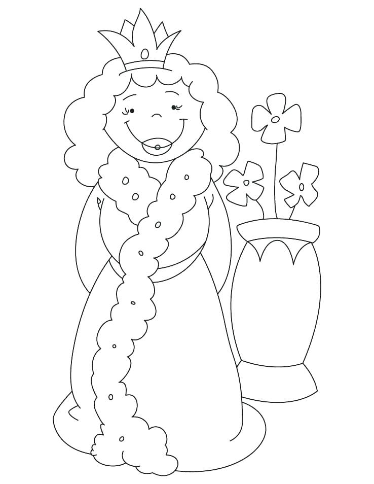 738x954 Queen Of Hearts Coloring Page