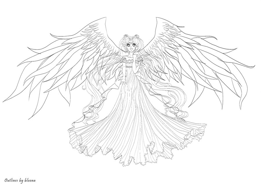 Queen Serenity Coloring Pages