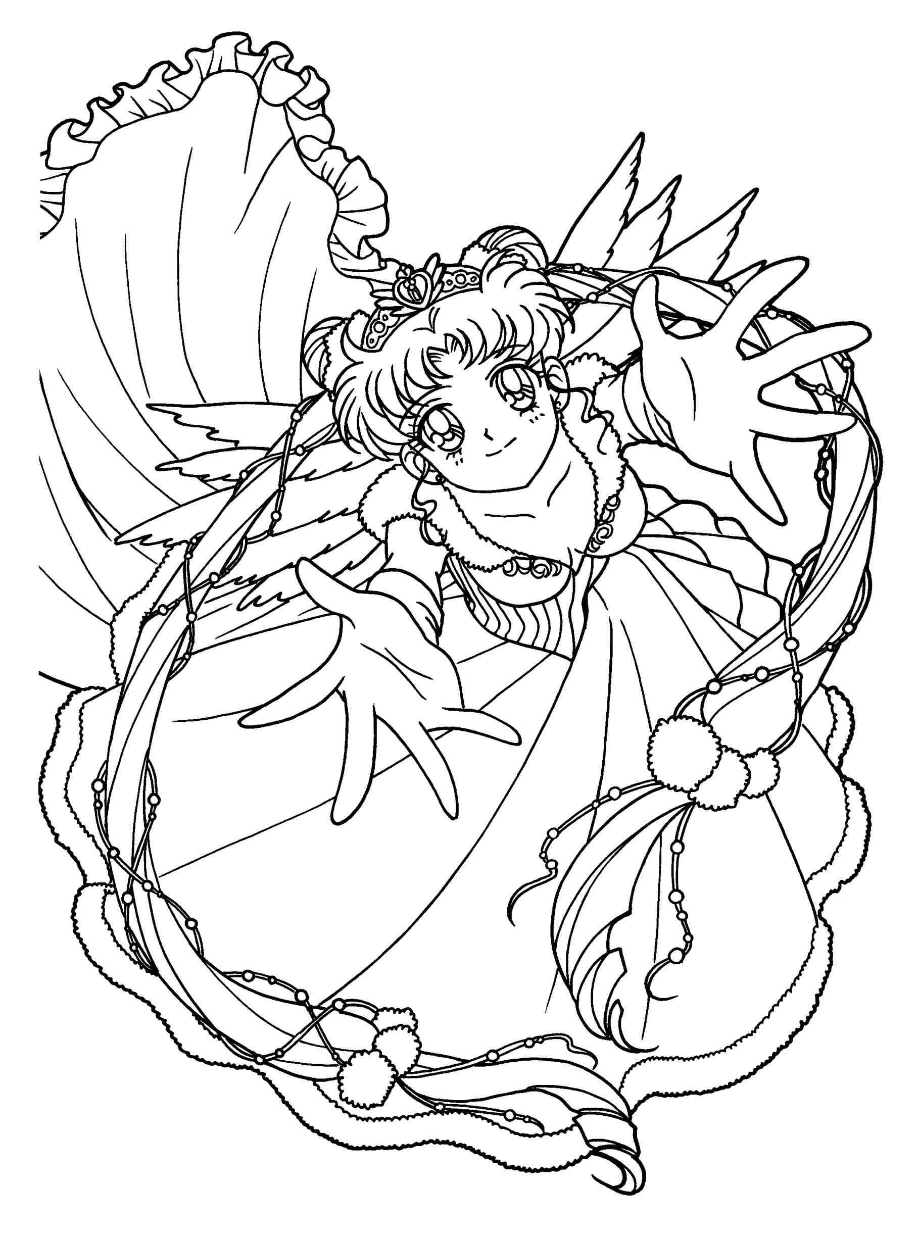 1817x2449 Princess Serenity Coloring Pages Queen Jpg Wiki Fandom Powered