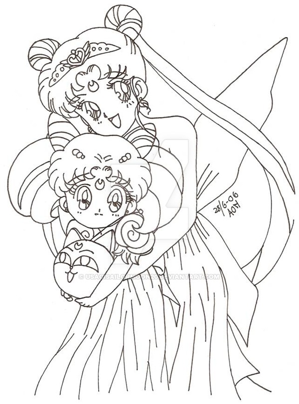600x811 Queen Serenity And Small Lady By Usagisailormoon20