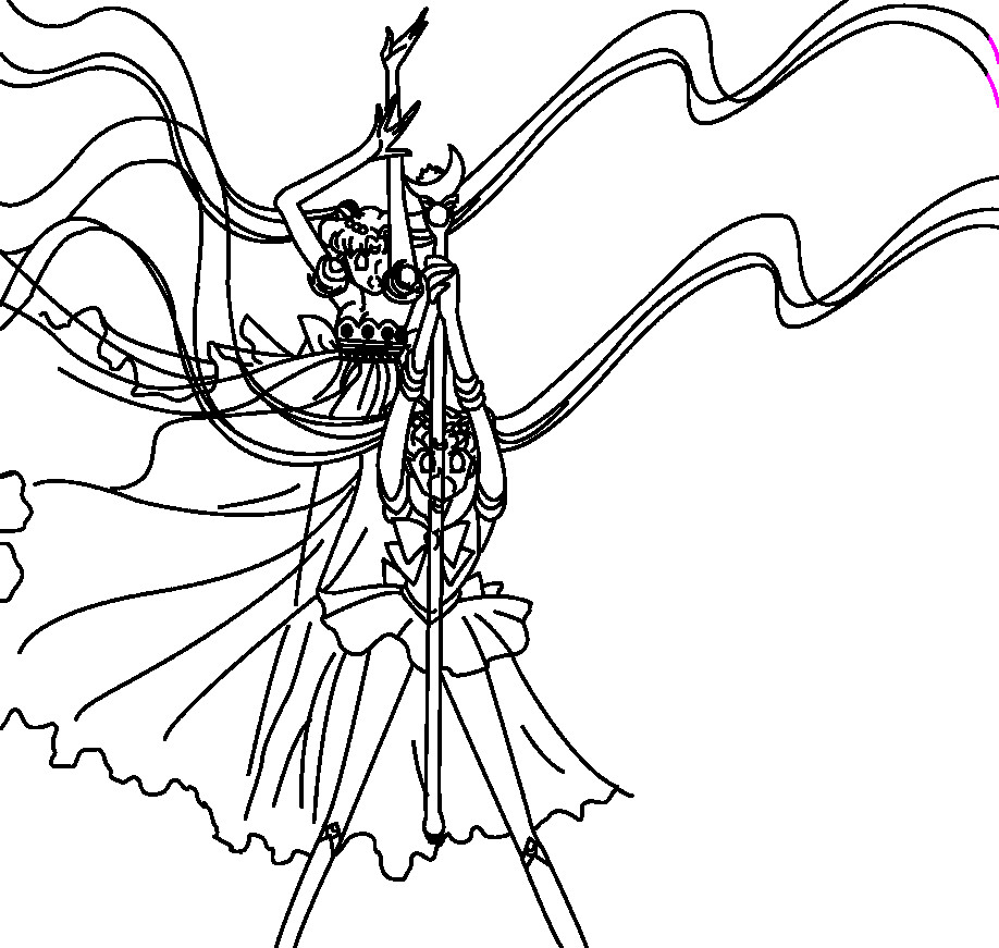918x871 Sailor Moon Princess Coloring Pages