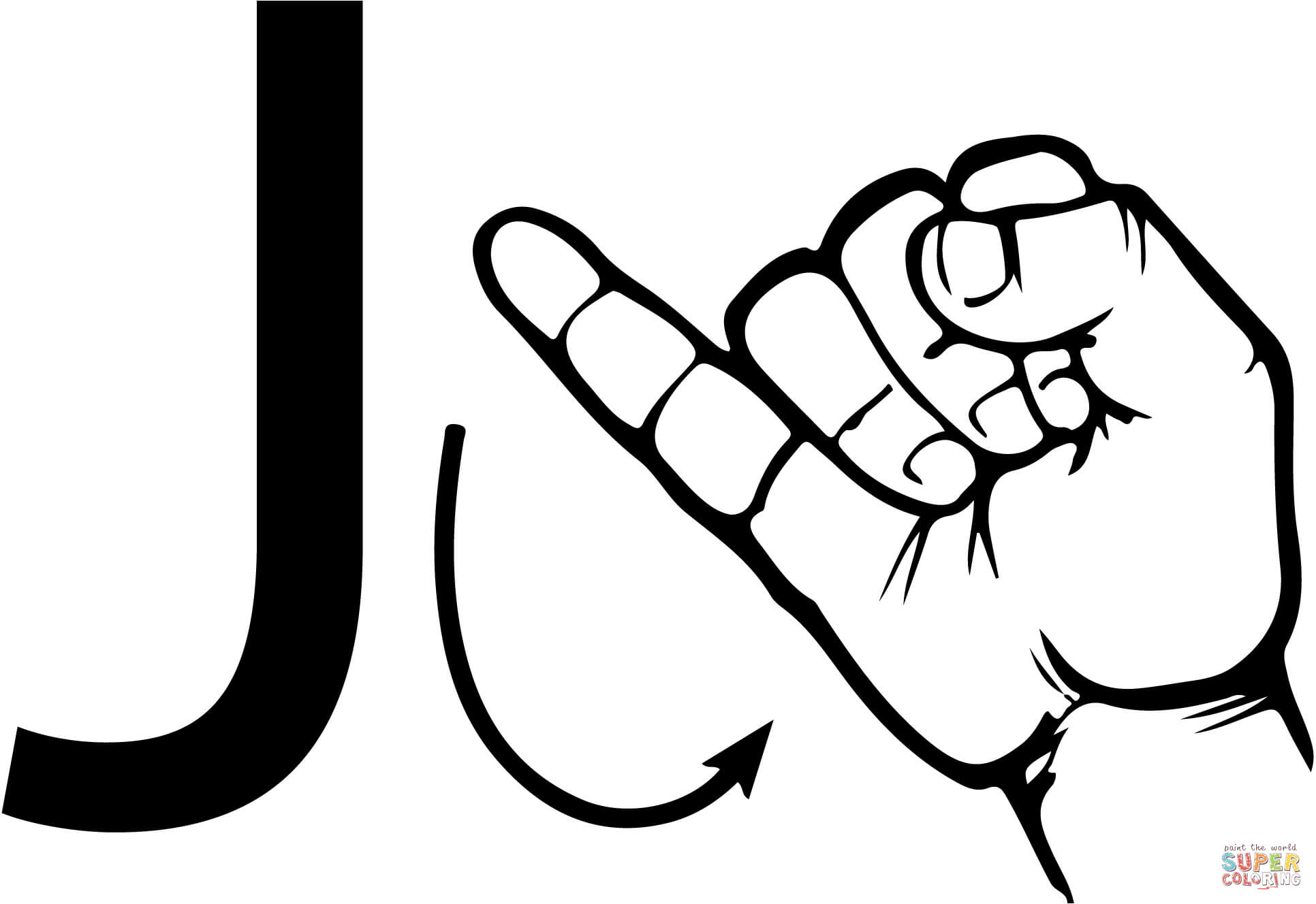 1932x1328 Coloring Pages Of Question Mark Fresh Asl Sign Language Letter J