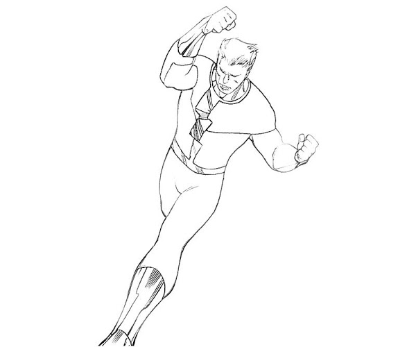 600x500 Marvel Quicksilver Coloring Pages
