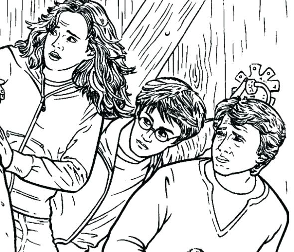 590x506 Harry Potter Color Pages Free Printable Colouring Best Coloring