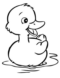 236x305 Cute Baby Duck Coloring Pages