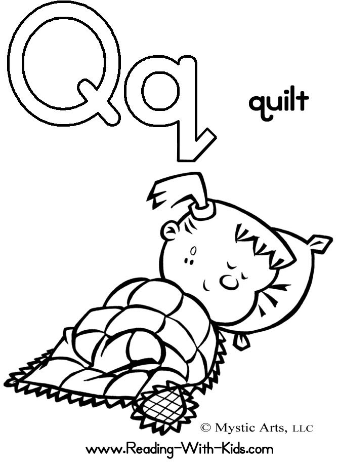 670x922 Letter Q Coloring Pages
