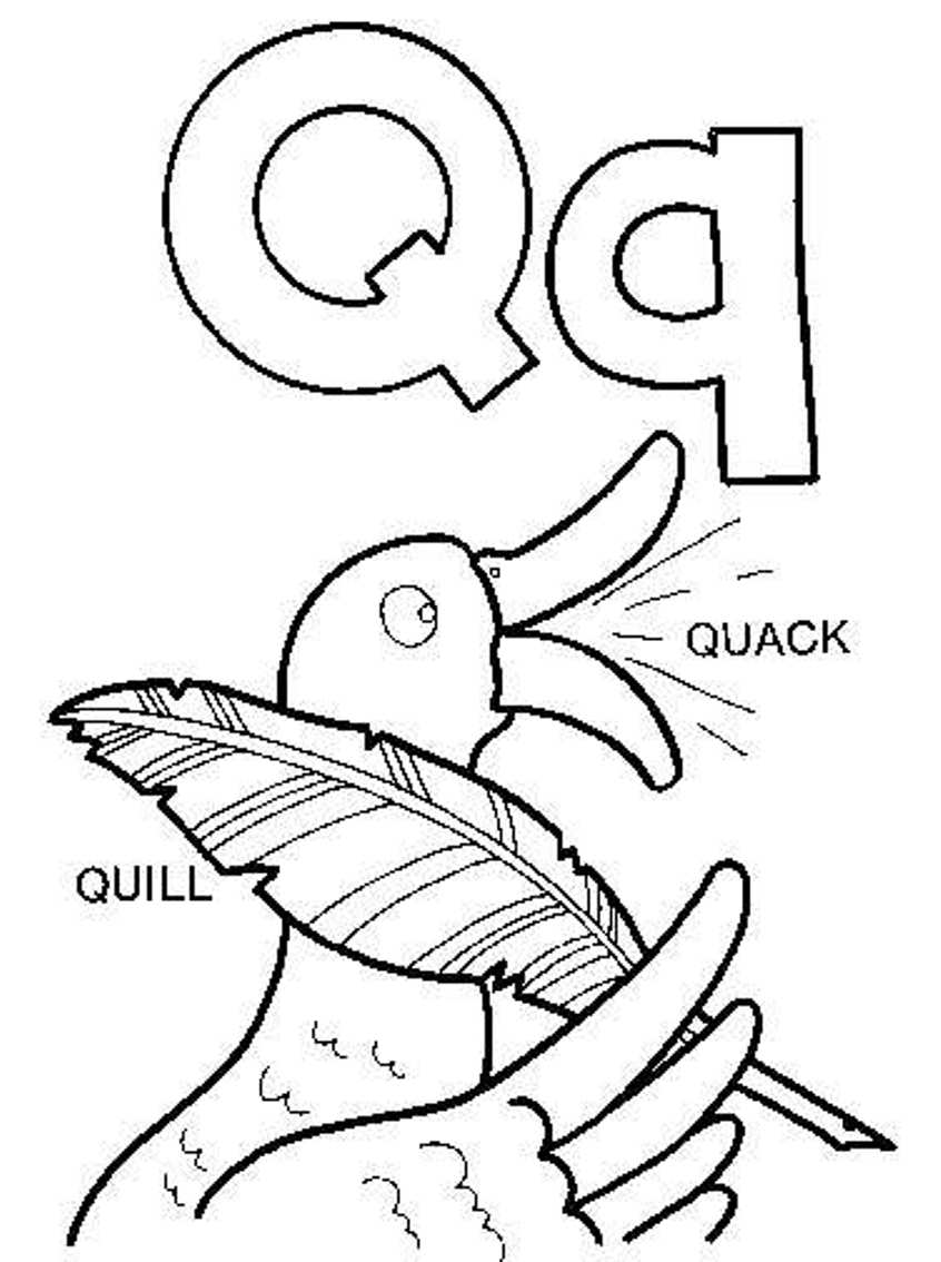 846x1134 Quill And Quack Alphabet Coloring Pages Alphabet Coloring Pages