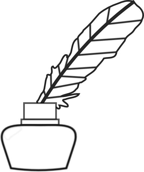 498x594 Quill Coloring Page