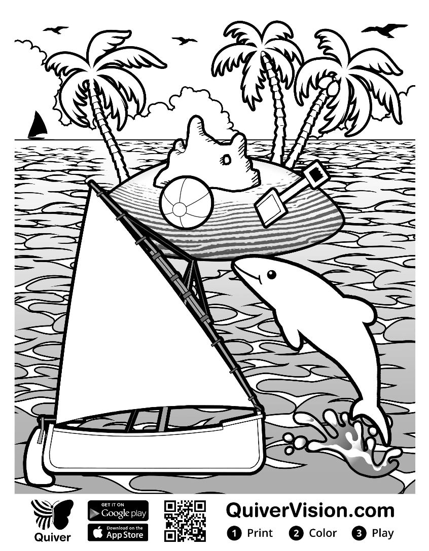 846x1087 Free Quiver Coloring Sheets