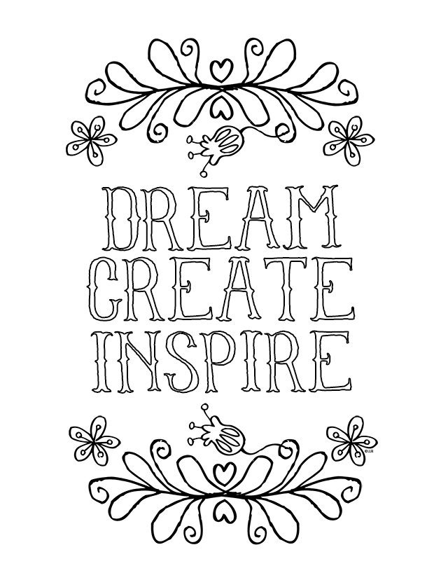 640x828 Sayings And Quotes Free Coloring Pages For Adults Popsugar