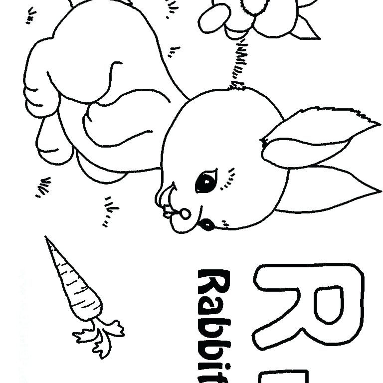 768x768 Letter R Coloring Pages Printable Deepart