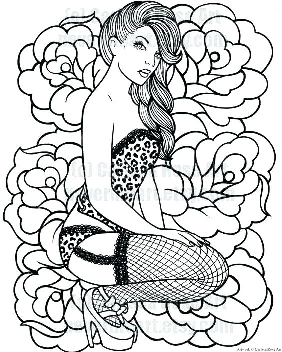 564x705 Full Size Coloring Pages Girl Coloring Book Also Full Size