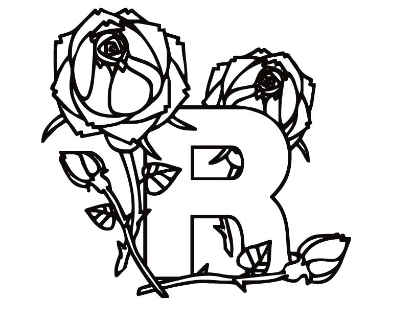 810x630 Letter R Coloring Page Letter Z Coloring Pages Kindergarten