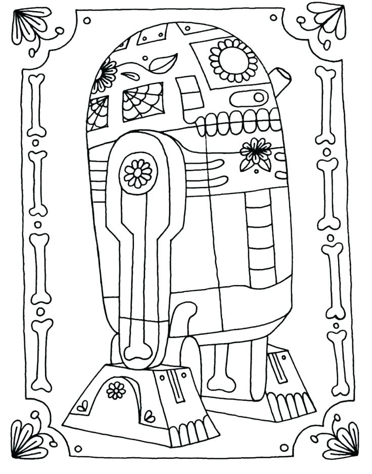 736x938 R2d2 Coloring Page Coloring Page Part 2 Free Resource For Teaching
