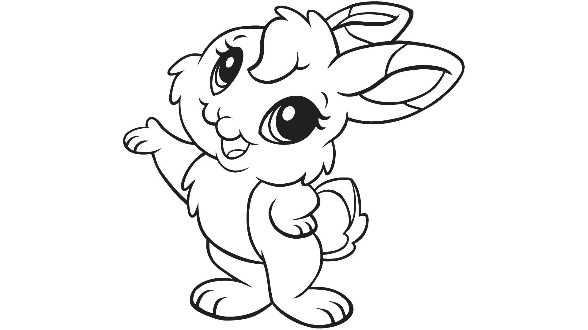 1920x1080 Coloring Pages Fordults Bunny Printable Easter Hugged By