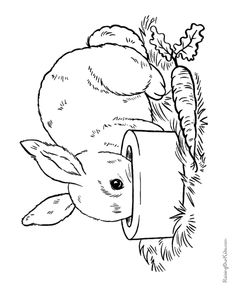 236x288 Bunny Rabbit Coloring Pages This Easter Rabbit Coloring Page