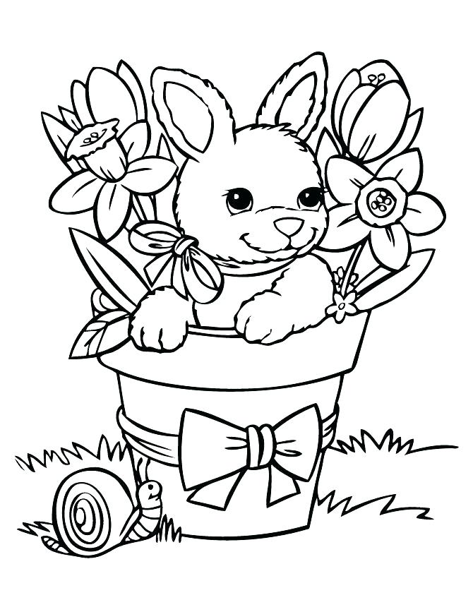 670x867 Coloring Pages Easter Coloring Pages Of Rabbits Bunny Coloring