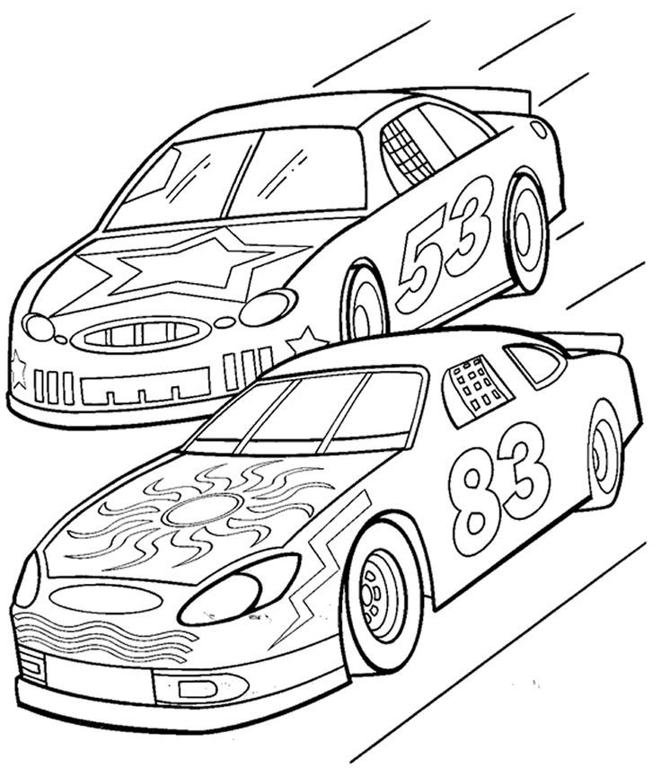 736x855 Printable Race Car Coloring Pages The Motor Show