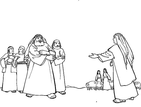 600x456 Jacob Rachel Coloring Pages