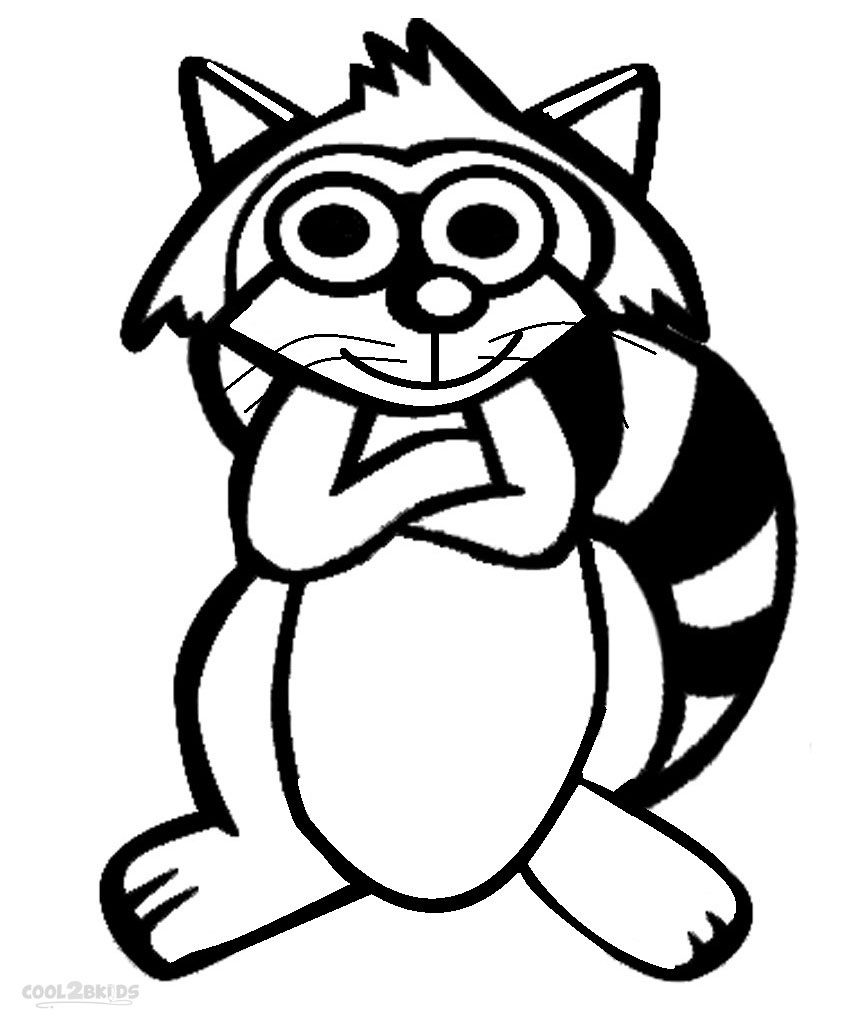 850x1024 Printable Raccoon Coloring Pages For Kids Cool2bkids