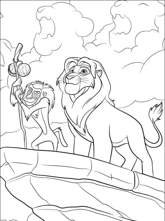 Rafiki Coloring Page