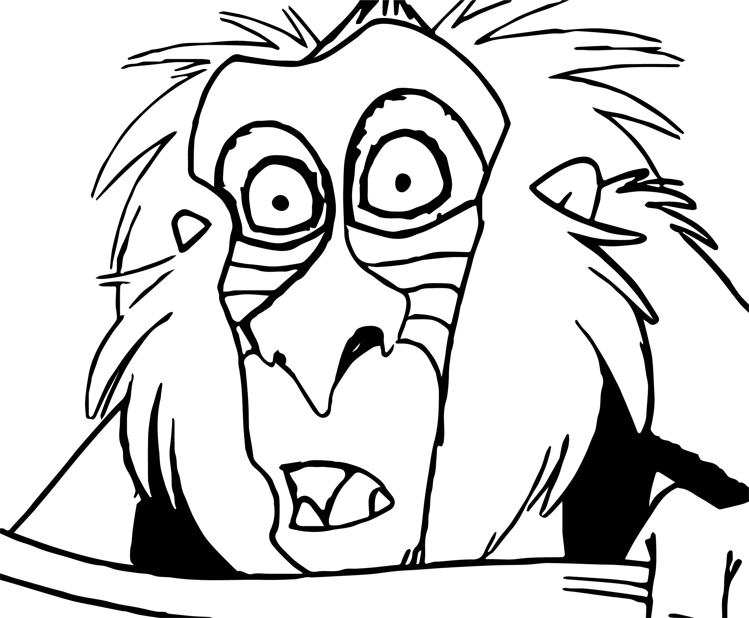 2455x2026 Rafiki Coloring Pages