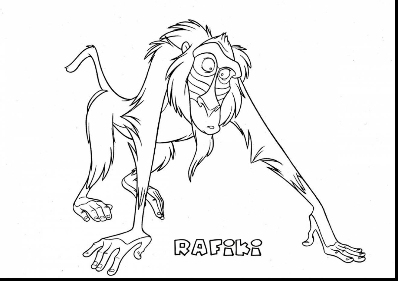 1320x932 Marvelous Rafiki Lion King Coloring Pages With And Simba Nala 10